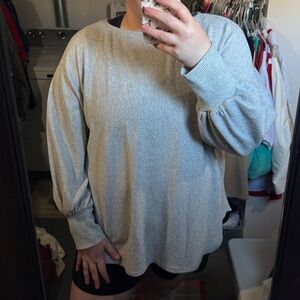 Max Studio Gray Crew Neck Sweater